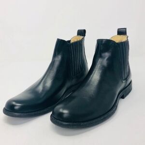 Frye Black Leather Ankle Boots